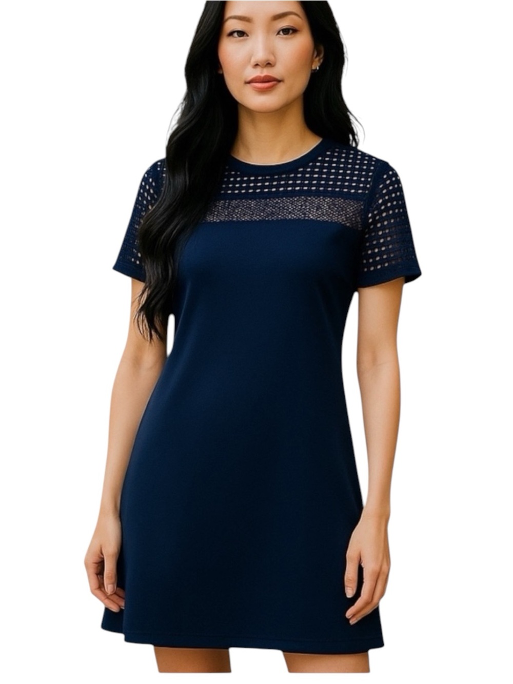 Michael Kors Navy Sheer Mesh Athletic Dress NWOT Size XS